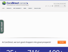 Tablet Screenshot of connect.carsdirect.com